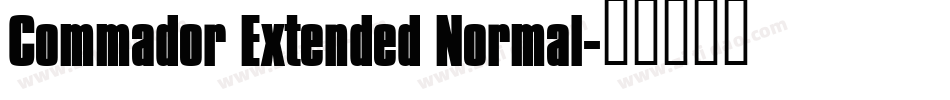 Commador Extended Normal字体转换